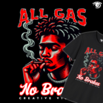 All Gas, No Brakes "Red" Unisex T-shirt