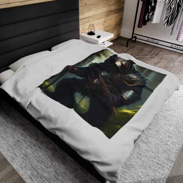 bear plush blanket