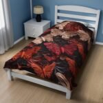 Paper Quilling Butterflies Velveteen Plush Blanket