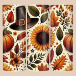 Thanksgiving Day Tumbler with Straw, 20oz