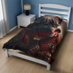 London Dog Velveteen Plush Blanket