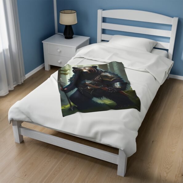 bear plush blanket