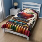 Back to School Velveteen Plush Blanket