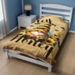 Hey Honey Velveteen Plush Blanket