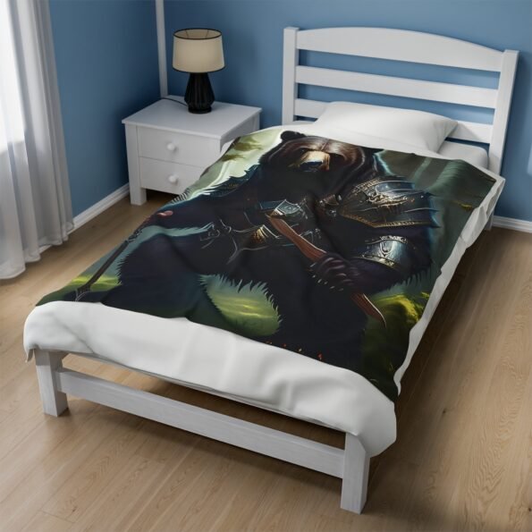 bear plush blanket