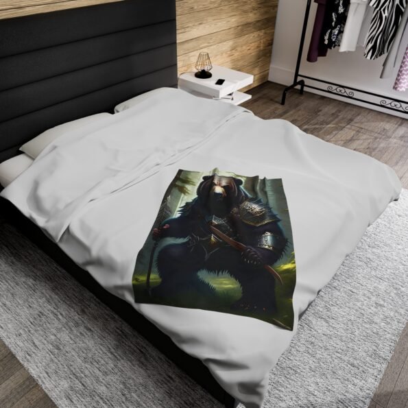 bear plush blanket