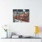 Christmas Train Matte Canvas, 30x24
