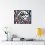 Grey Wolf Dreamcatcher Matte Canvas, 30x24